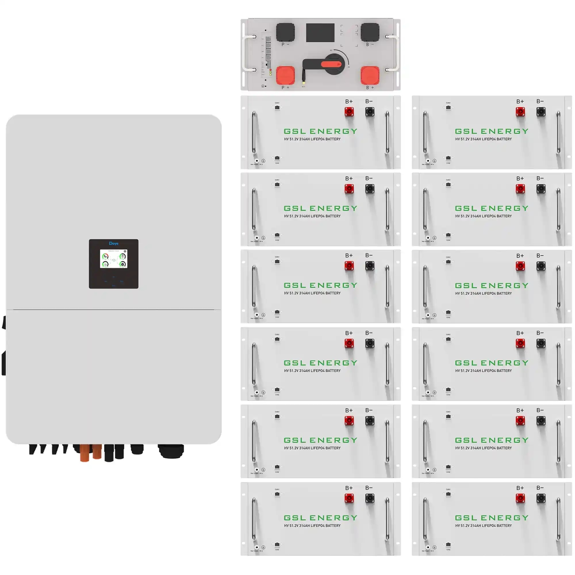 Система зберігання енергії DEYE SUN-80K-SG02HP3-EU-EM6 80kW 192.9kWh 1BAT LiFePO4 (SV-3DE80K1-HGS192K1-1) фото1