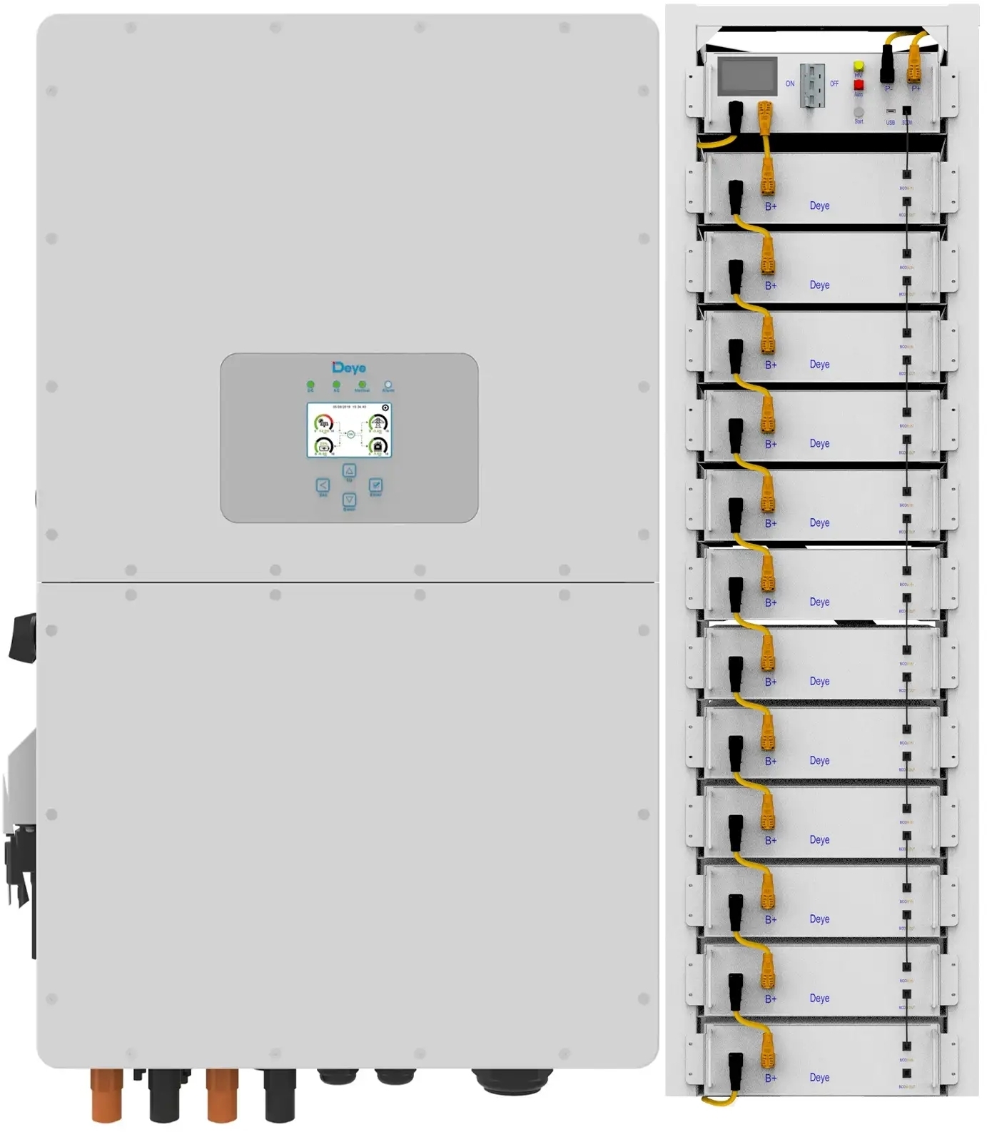 Інвертор сонячний DEYE SUN-50K-SG01HP3-EU-BM4-BOS-G12-61.44kW-LFP 50kW фото1