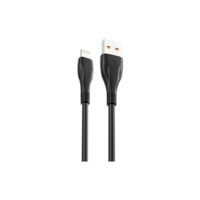 Кабель USB 2.0 AM to Lightning 1.0m 6A NB185 black XO (6920680879236)