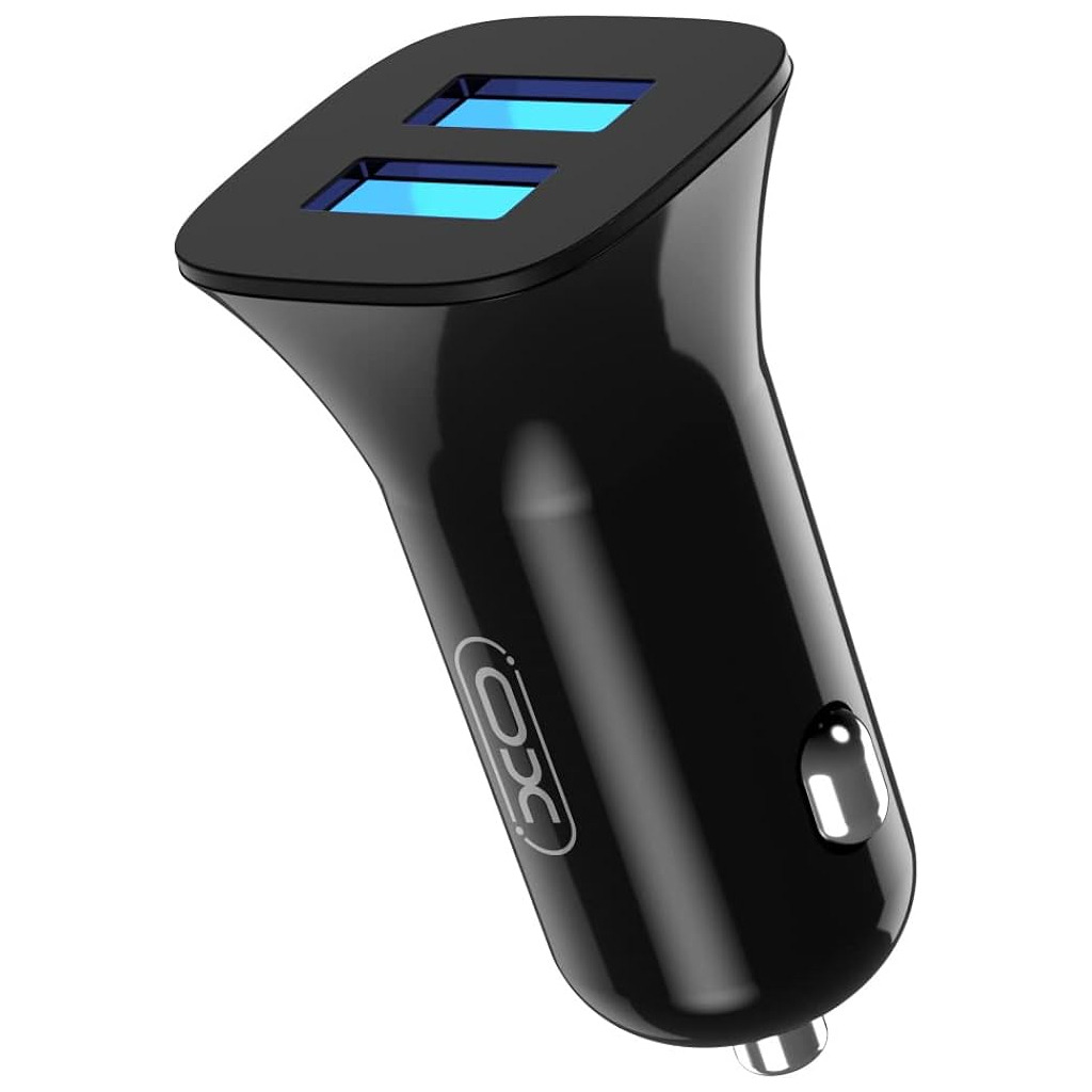 Зарядний пристрій XO CC31 2.4A/2 USB Black (XO-СC31-BK) фото1