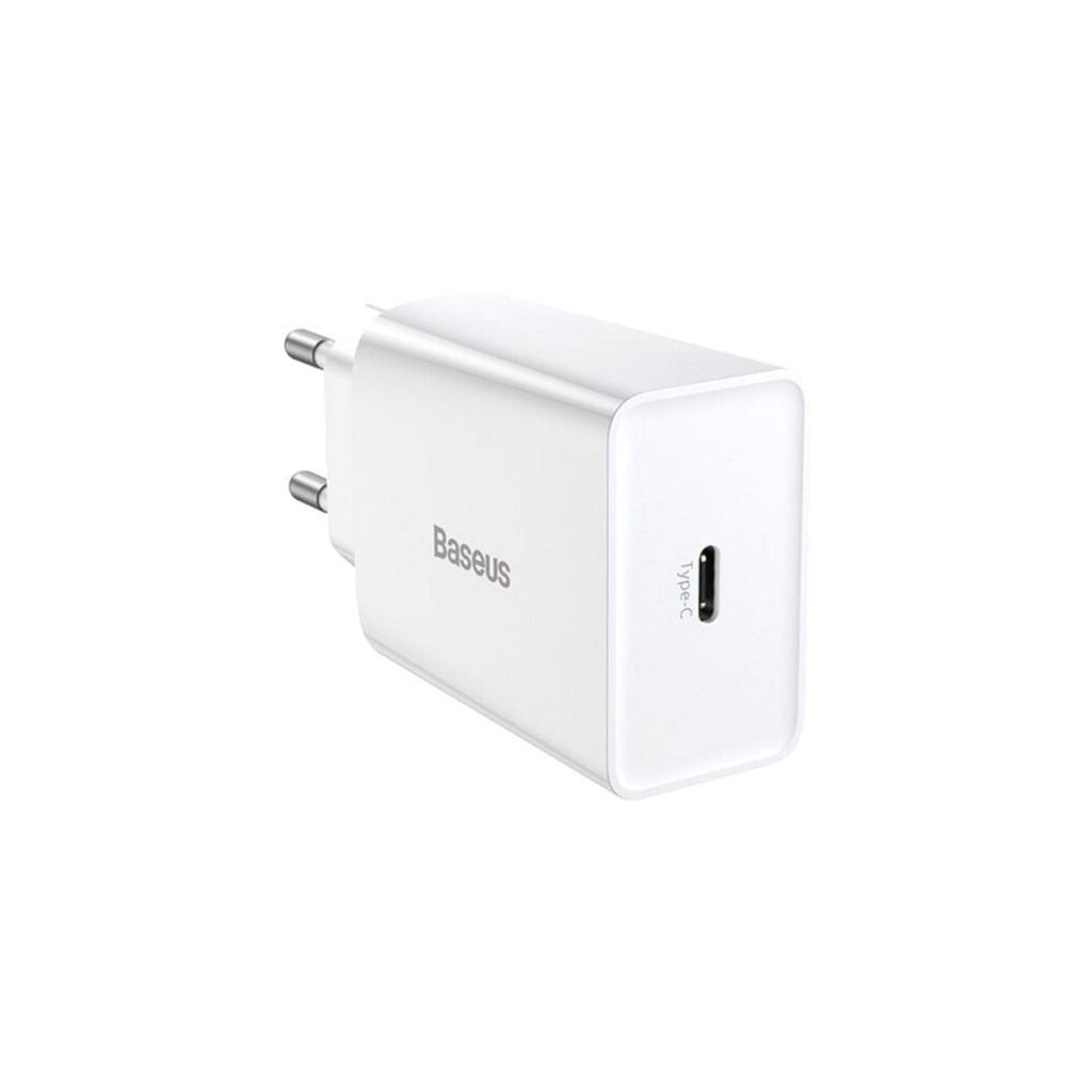 Зарядний пристрій Baseus Speed Mini Quick Charger White (CCFS-SN02) фото1