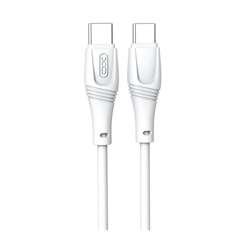 Кабель USB-C to USB-C 1.0m 60W High Elastic Zeus XO (NBQ239B_White) фото1
