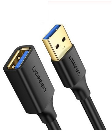 Кабель USB 3.0 AM/AF 2.0m US129 Black Ugreen (10373) фото1