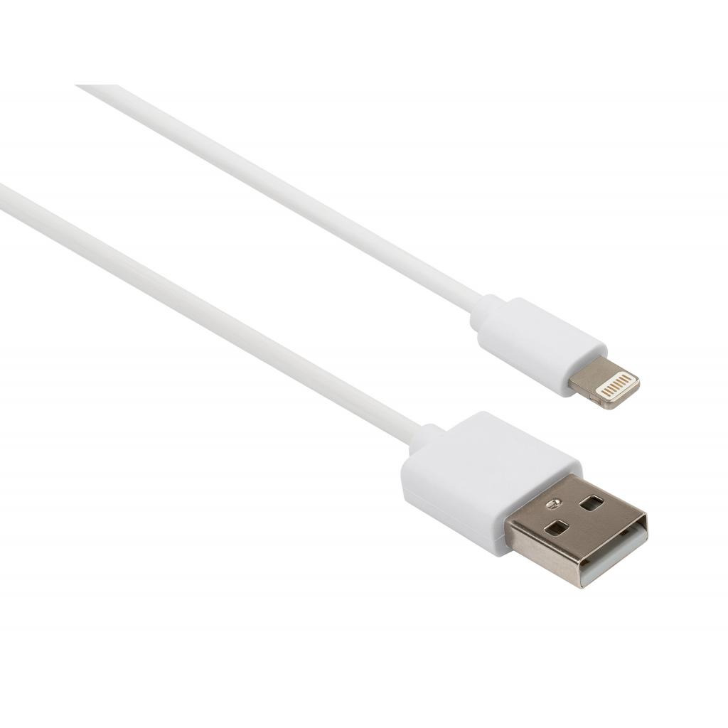 Кабель USB 2.0 AM to Lightning PVC 1m white Vinga (VCPDCL1W) фото1
