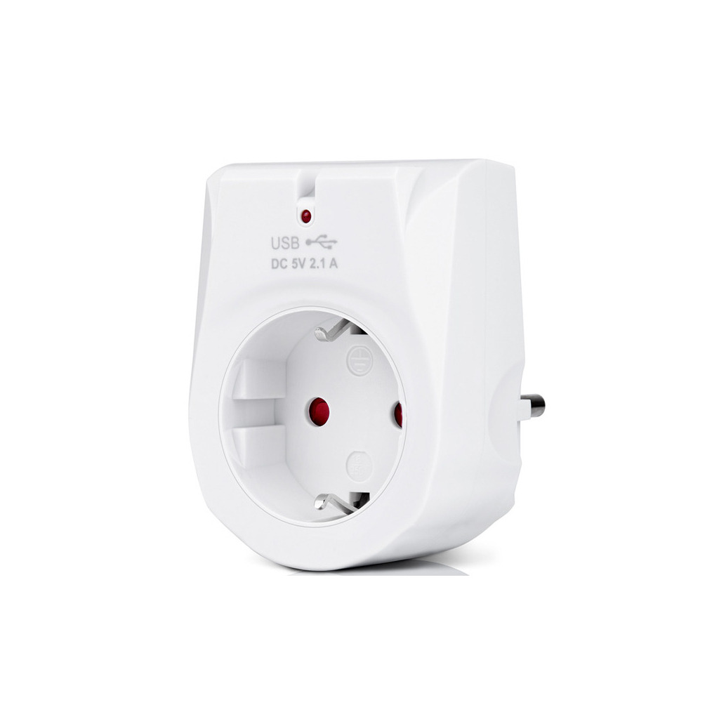 Зарядний пристрій REAL-EL 2*USB 10W (CS-25) фото1