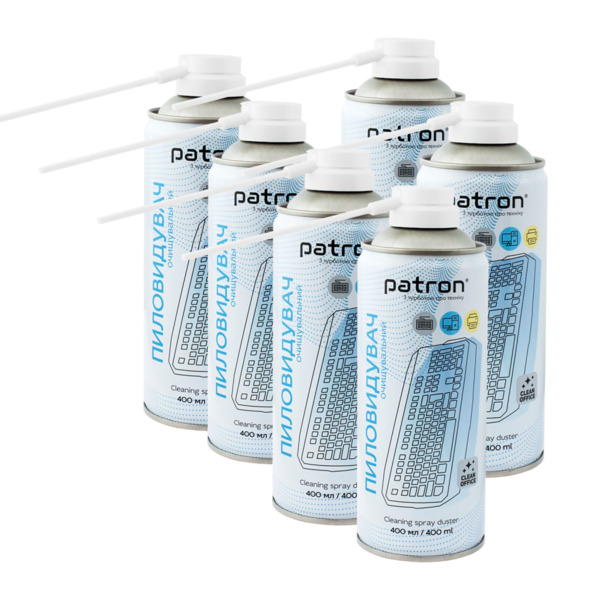 Сжатый воздух для чистки spray duster 400ml*6 Patron (CS-PN-F3-020-5)