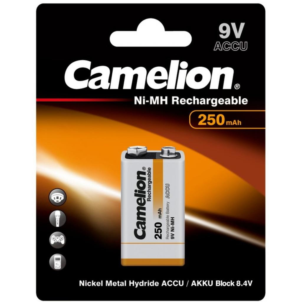 Акумулятор Крона 250mAh Ni-MH * 1 6F22-1BL Camelion (NH-9V250BP1) фото1