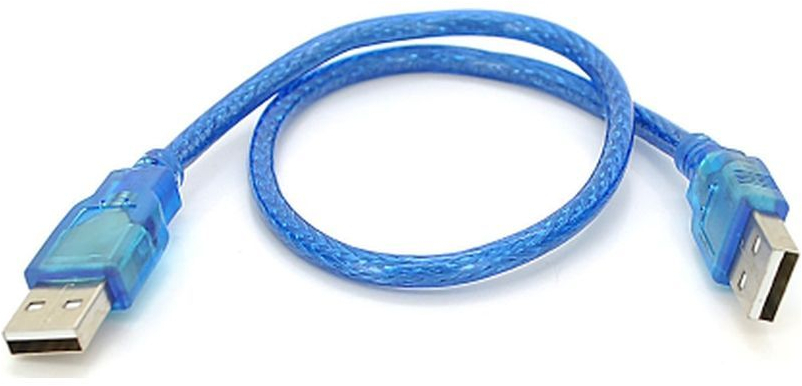 Кабель USB 2.0 AM/AM 0.3m blue Ritar (YT-AM/AM-0.3TBL) фото1