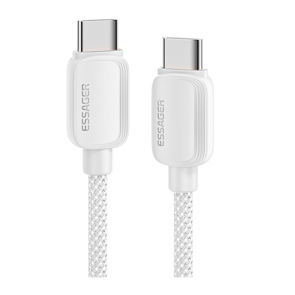 Кабель USB-C to USB-C 1.0m 100W white Essager (EXCTT1-WL02-P) фото1
