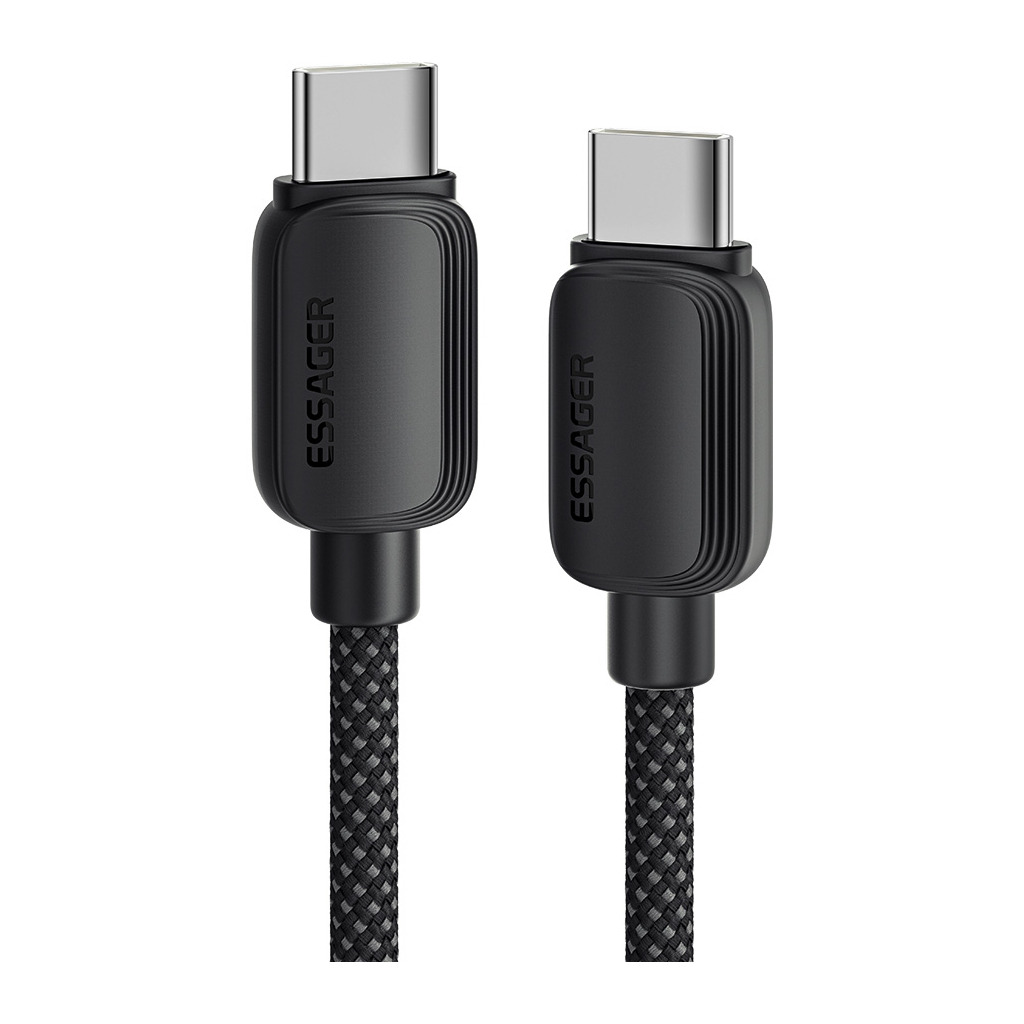 Кабель USB-C to USB-C 3.0m 100W black Essager (EXCTT1-WLC01-P) фото1
