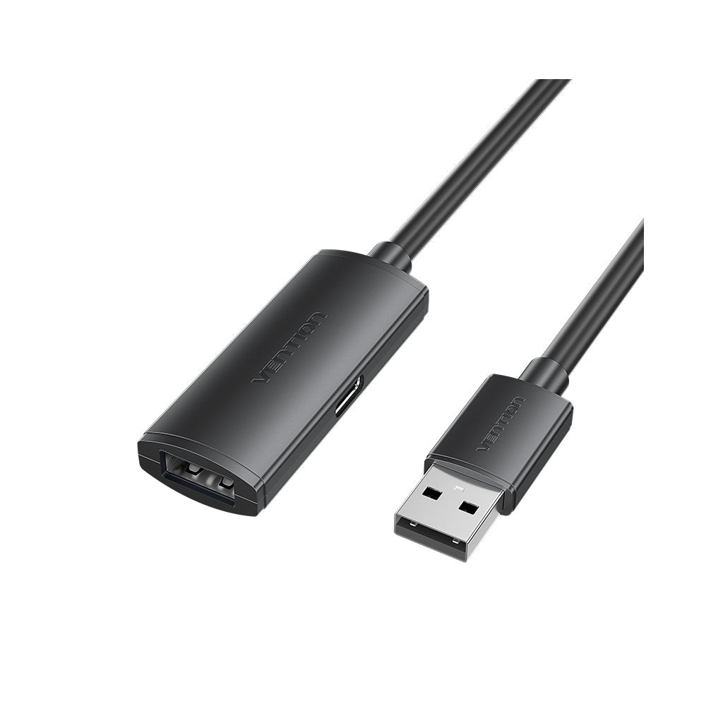 Кабель USB 2.0 AM/AF 25.0m Active black Vention (CBKBS) фото1