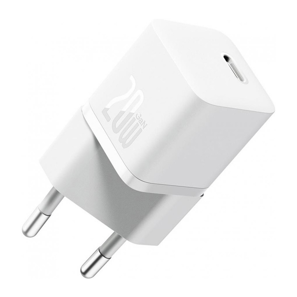 Зарядний пристрій Baseus GaN5 Fast Charger USB-C 20W white (CCGN050102) фото1