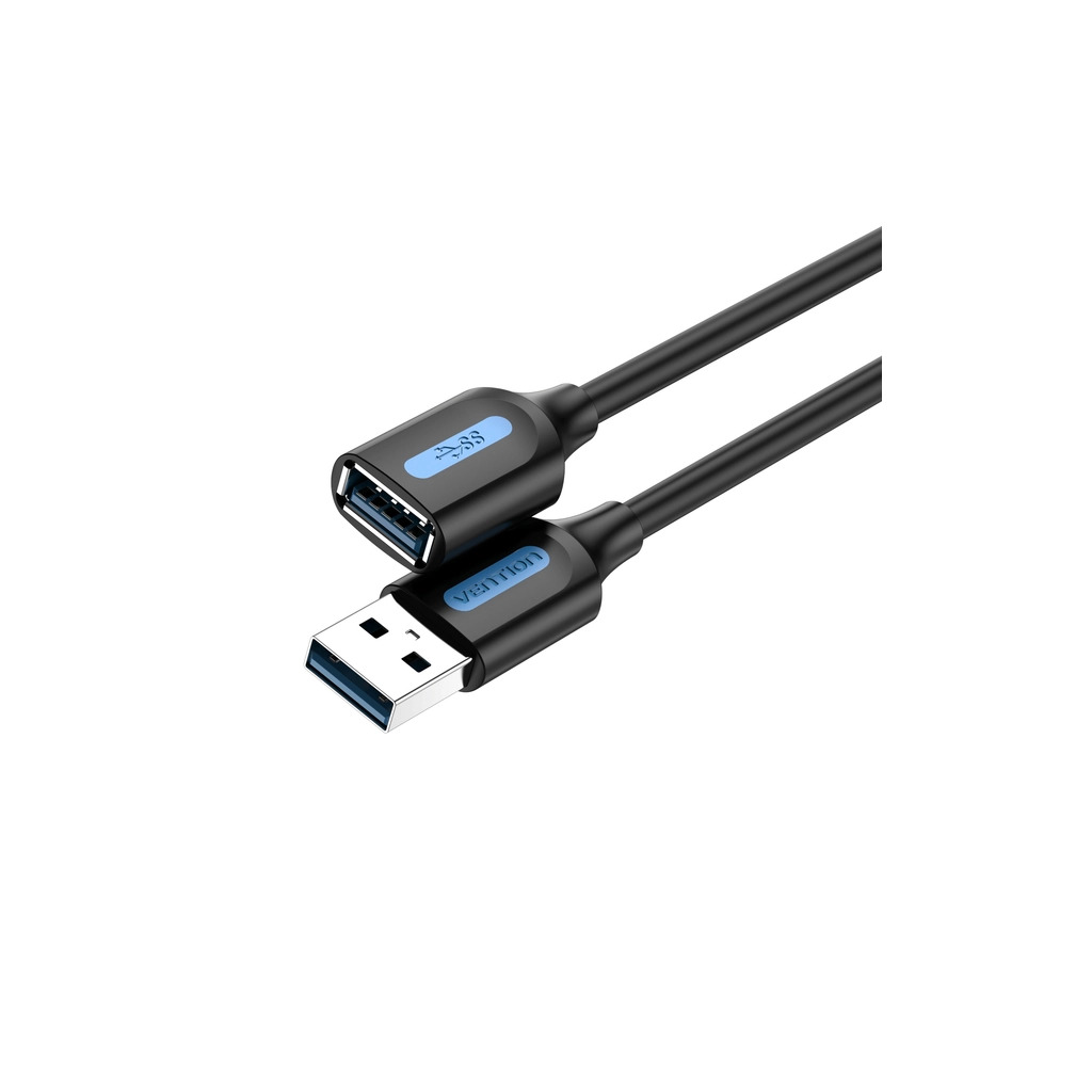 Кабель USB 3.0 AM/AF 2.0m black Vention (CBHBH) фото1
