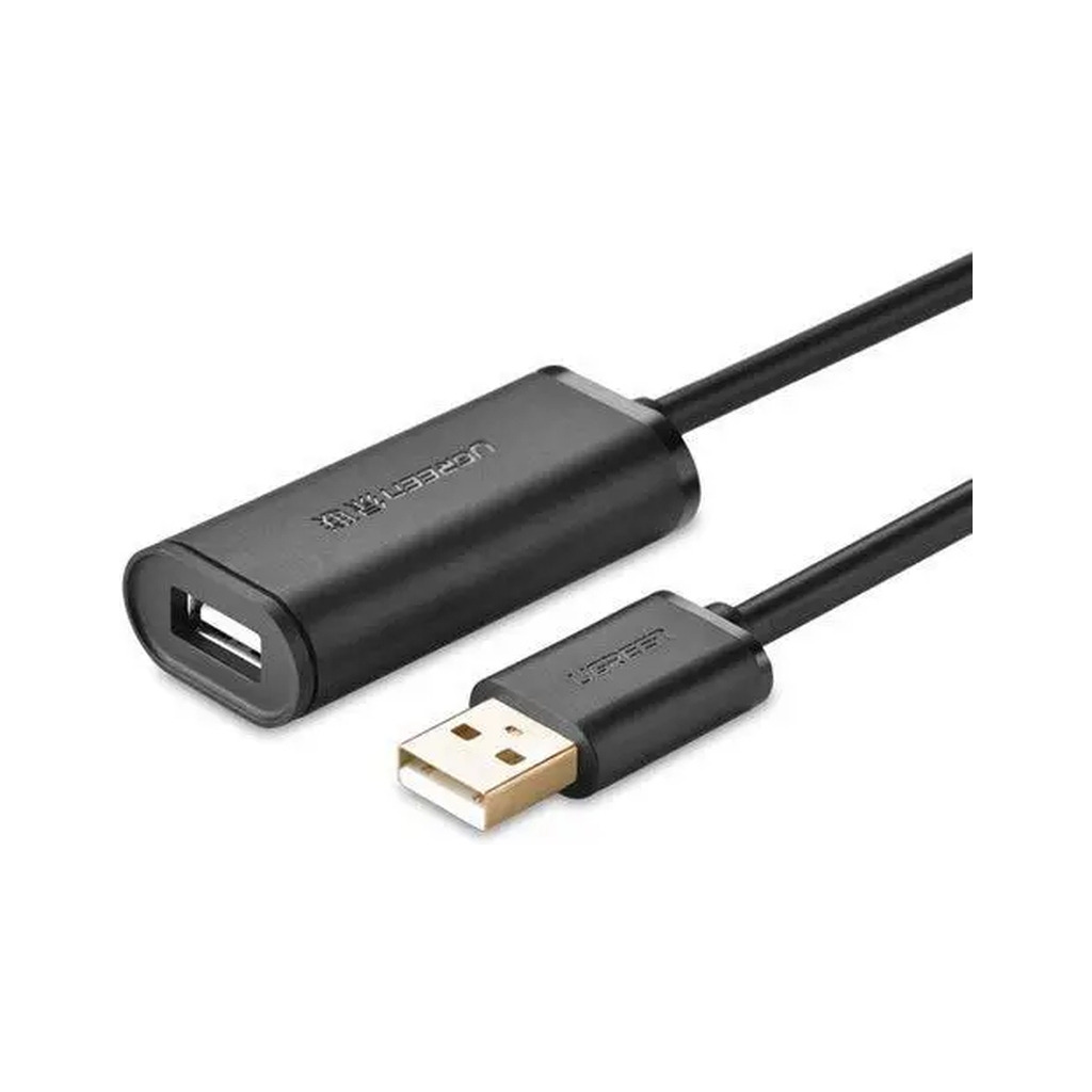 Кабель USB 2.0 AM to AF 15.0m Active black Ugreen (10323) фото1