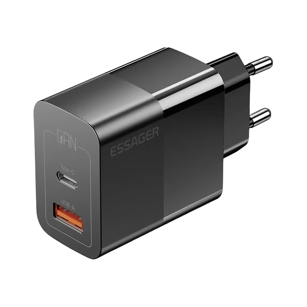 Зарядное устройство 1xUSB-C + 1xUSB 33W Essager (ECTAC-PCB01-P) фото1