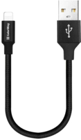 Дата кабель ColorWay USB 2.0 AM to Lightning 0.25m black (CW-CBUL048-BK)