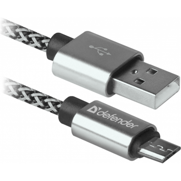 Кабель USB 2.0 AM to Micro 5P 1.0m USB08-03T PRO white Defender (87803)