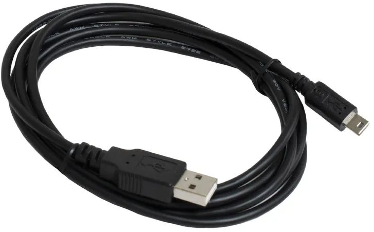 Кабель USB 2.0 AM to Mini 5P 1.8m black Patron (CAB-PN-USB-MINI-18) фото1