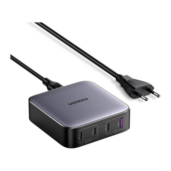 Зарядное устройство Ugreen 4xUSB 100W (3xType-C+USB A QC3) GAN Charger Nexode Series Black CD328 (9092