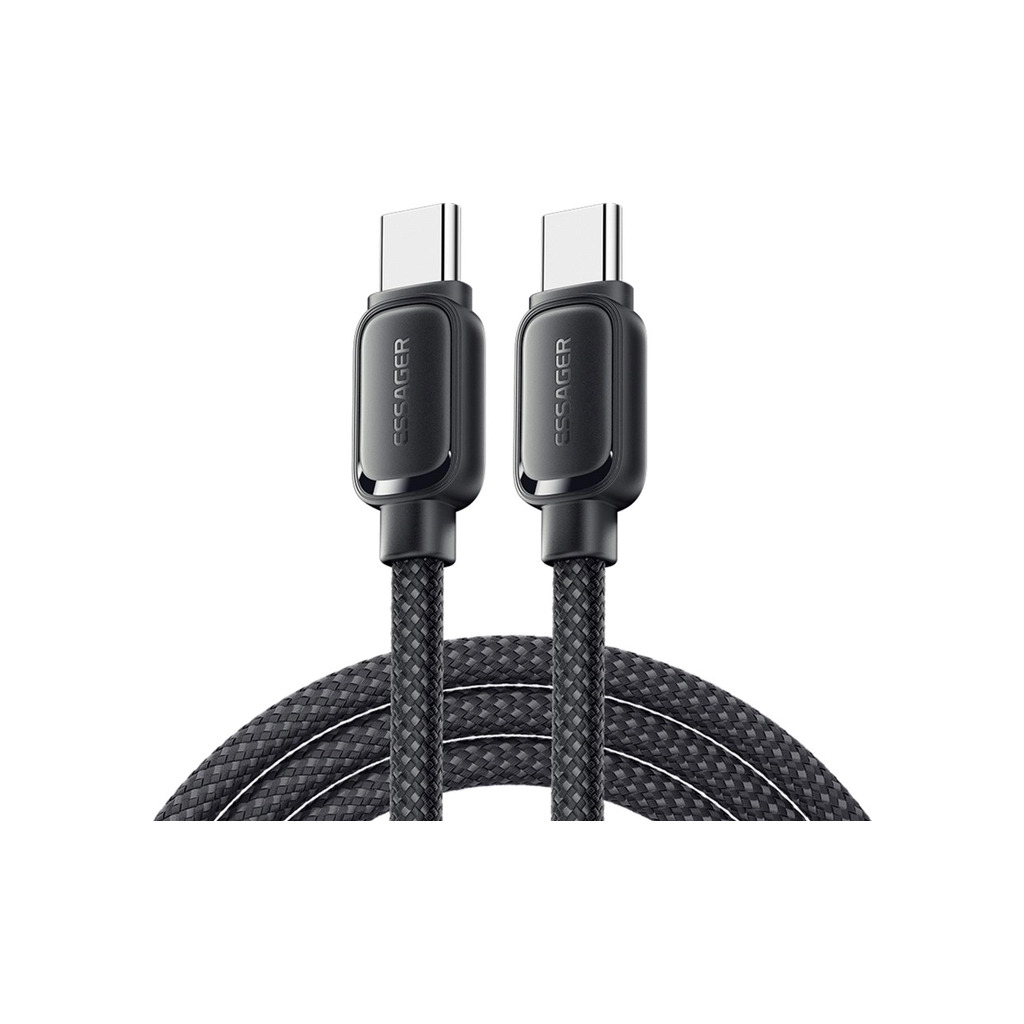 Кабель USB-C to USB-C 1.0m 100W black Essager (EXCTT1-TD01-P) фото1
