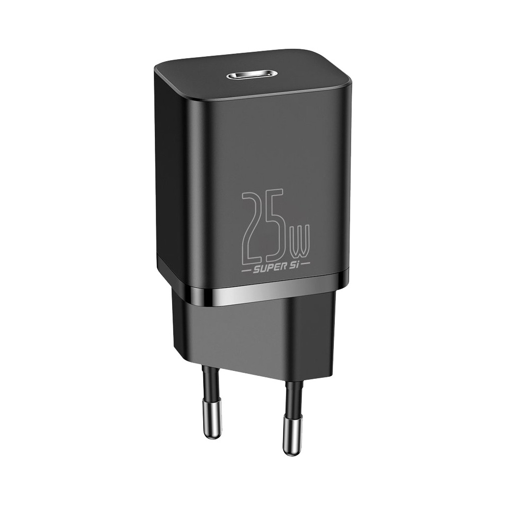 Зарядний пристрій Baseus Super Si Quick Charger 1C 25W Black (CCSP020101) фото1