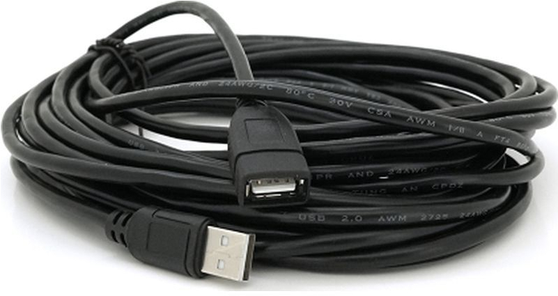 Дата кабельVoltronic USB 2.0 AM/AF 10.0m ferrite black (YT-AM/AF-10BL) фото1