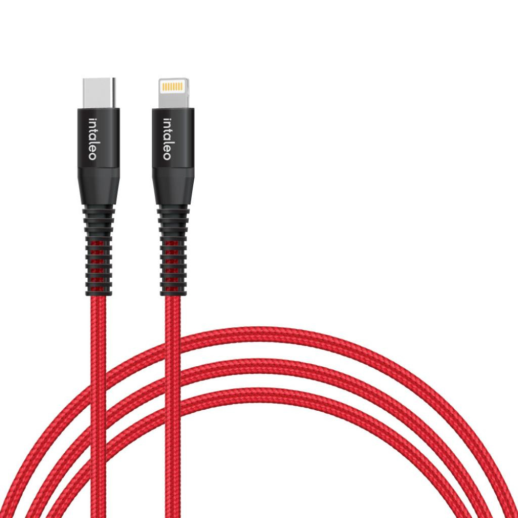 Кабель USB-C to Lightning 1.2m 18W red Intaleo (1283126504129) фото1