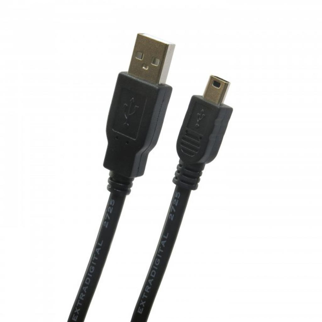 Кабель USB 2.0 AM to Mini 5P 1.5m Extradigital (KBU1628) фото1