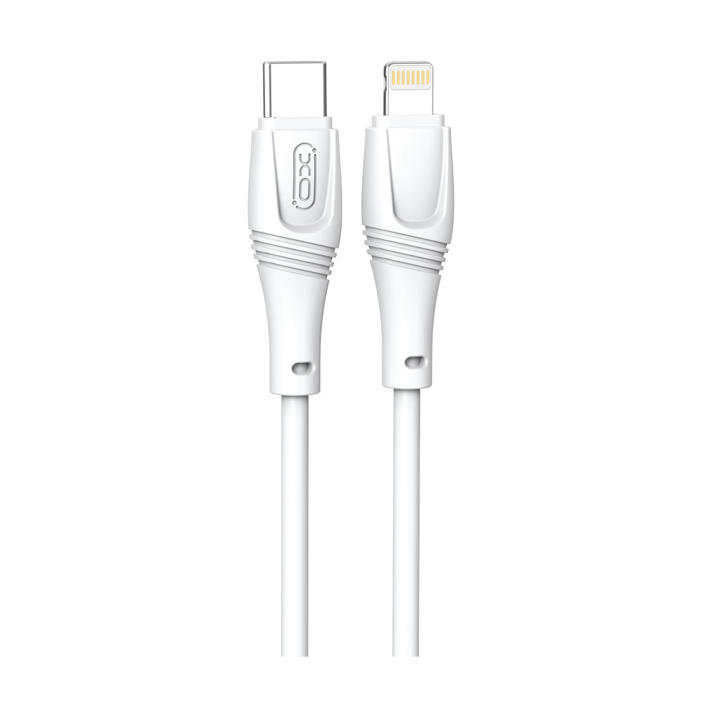 Кабель USB-C to Lightning 1.0m 27W High Elastic Zeus XO (NBQ239A_White) фото1