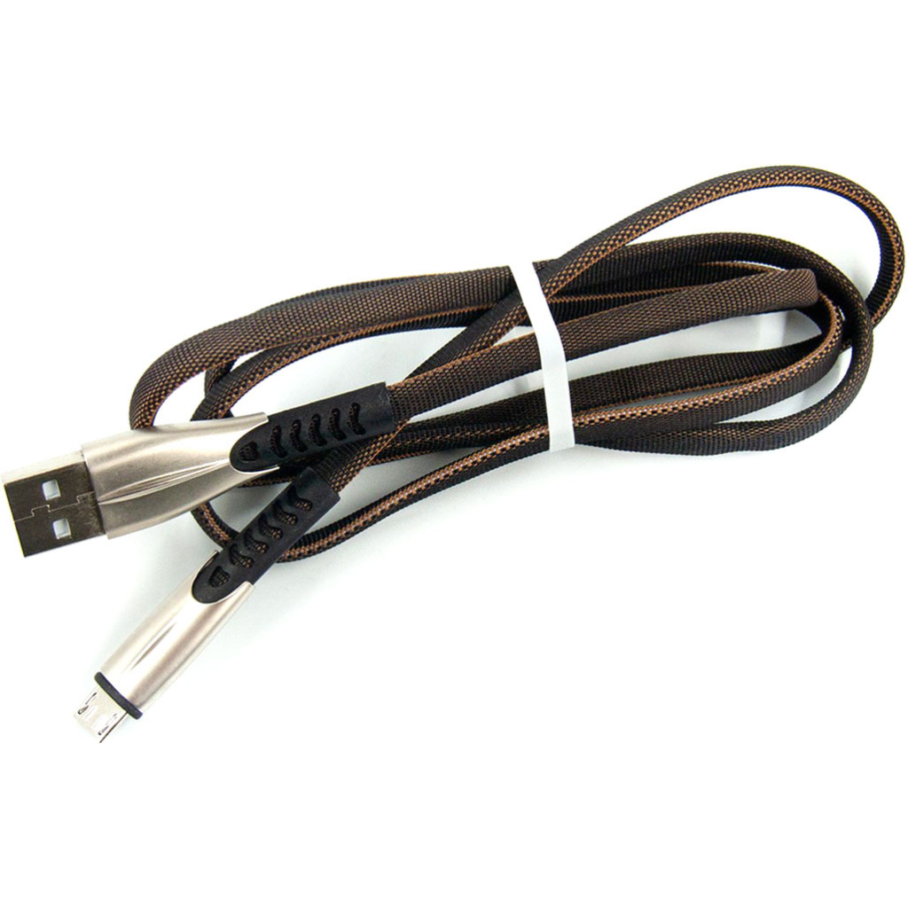 Кабель USB 2.0 AM to Micro 5P 1.0m black Dengos (PLS-M-PLSK-BLACK) фото1