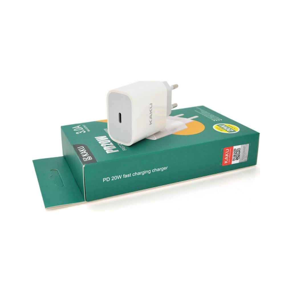 Зарядний пристрій KAKUSIGA USB-C PD20W white (KSC-500 HELI) фото1