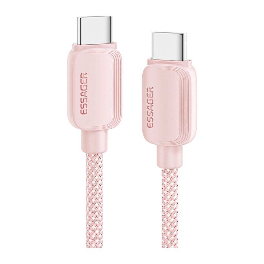Кабель USB-C to USB-C 1.0m 100W pink Essager (EXCTT1-WL04-P) фото1