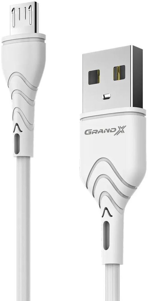 Кабель USB 2.0 AM to Micro 5P 1.0m Grand-X (PM-03W) фото1