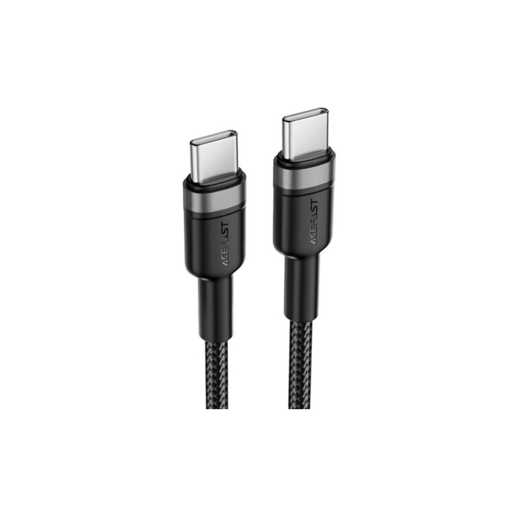 Кабель USB-C to USB-C 1.2m 60W black Acefast (6974316285137) фото1