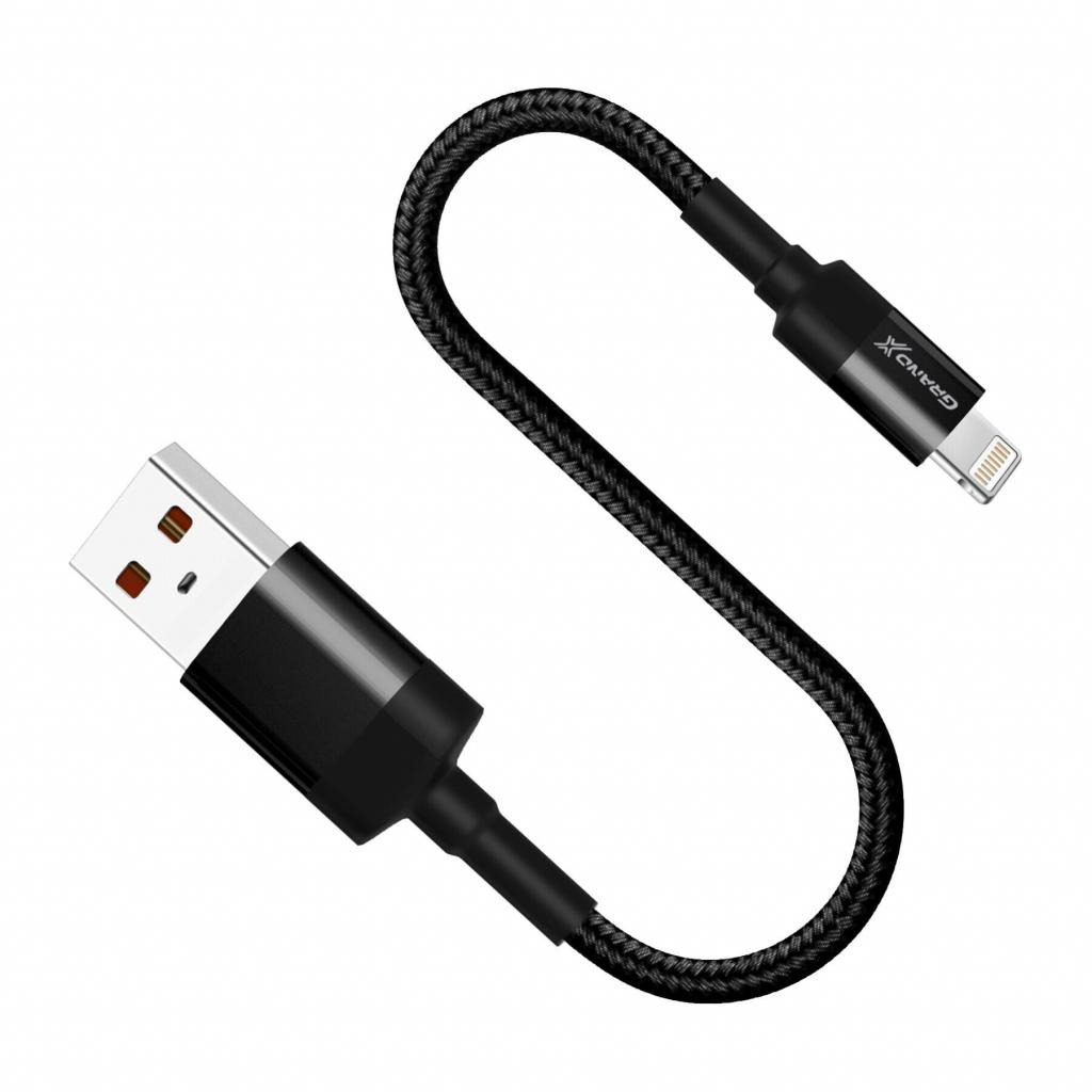 Кабель USB 2.0 AM to Lightning 0.2m Grand-X (FM-20L) фото1