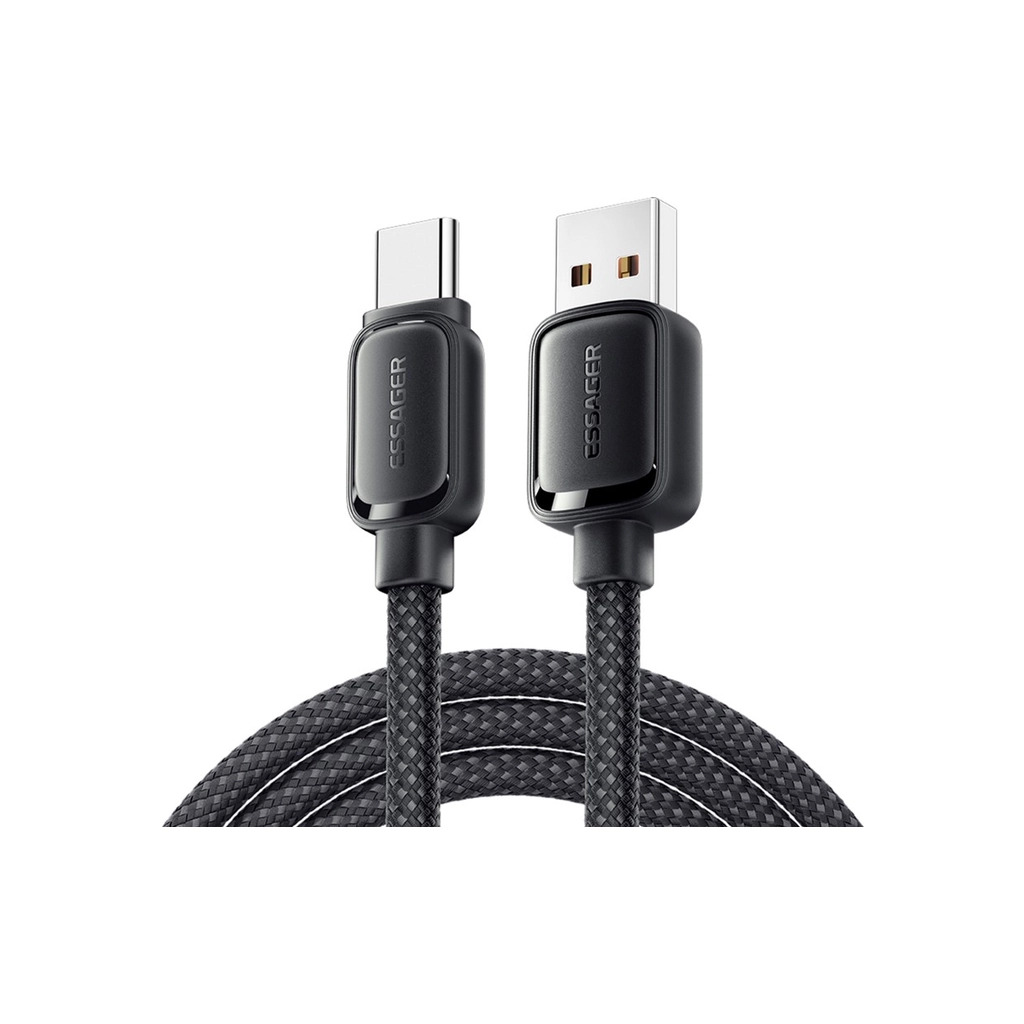 Кабель USB 2.0 AM to USB-C 1.0m 7A black Essager (EXCT-TD01-P) фото1