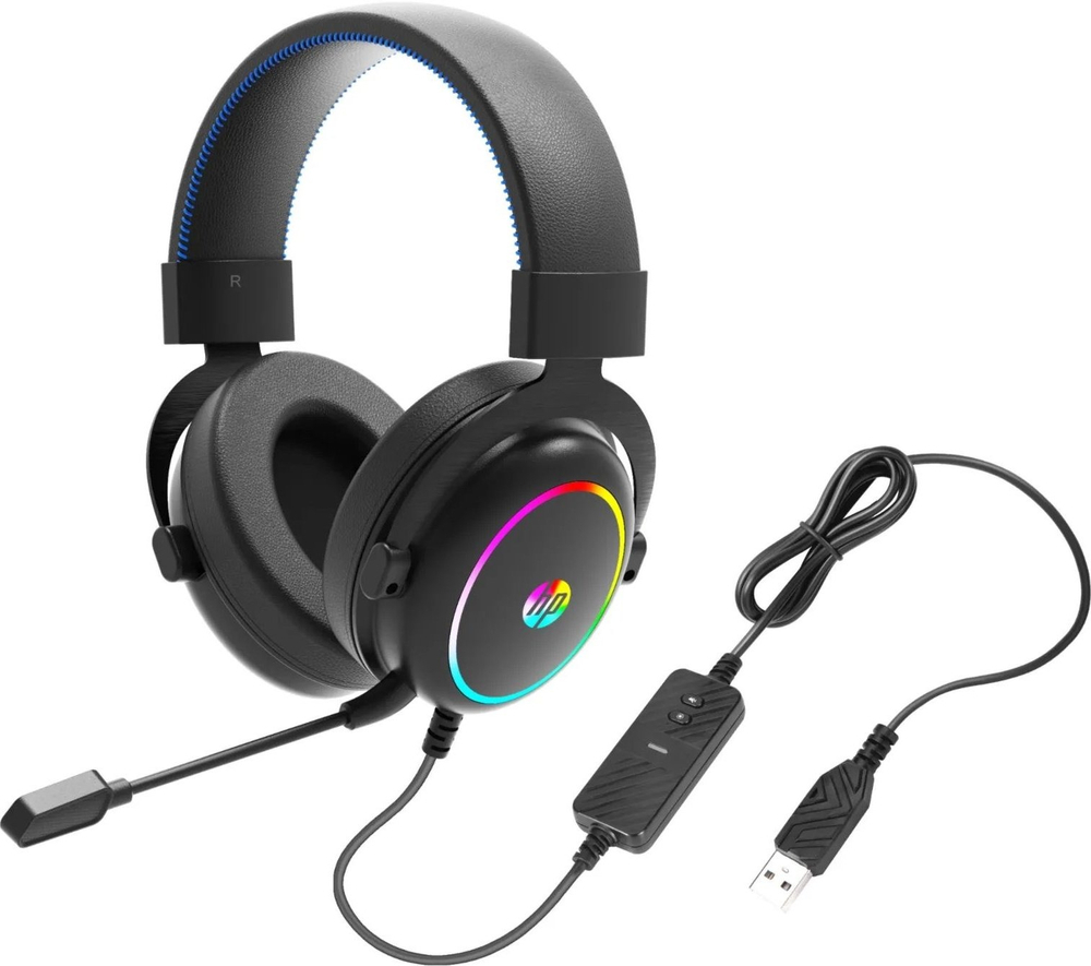 Наушники HP DHE-8005S RGB 7.1 Black (DHE-8005S) фото1