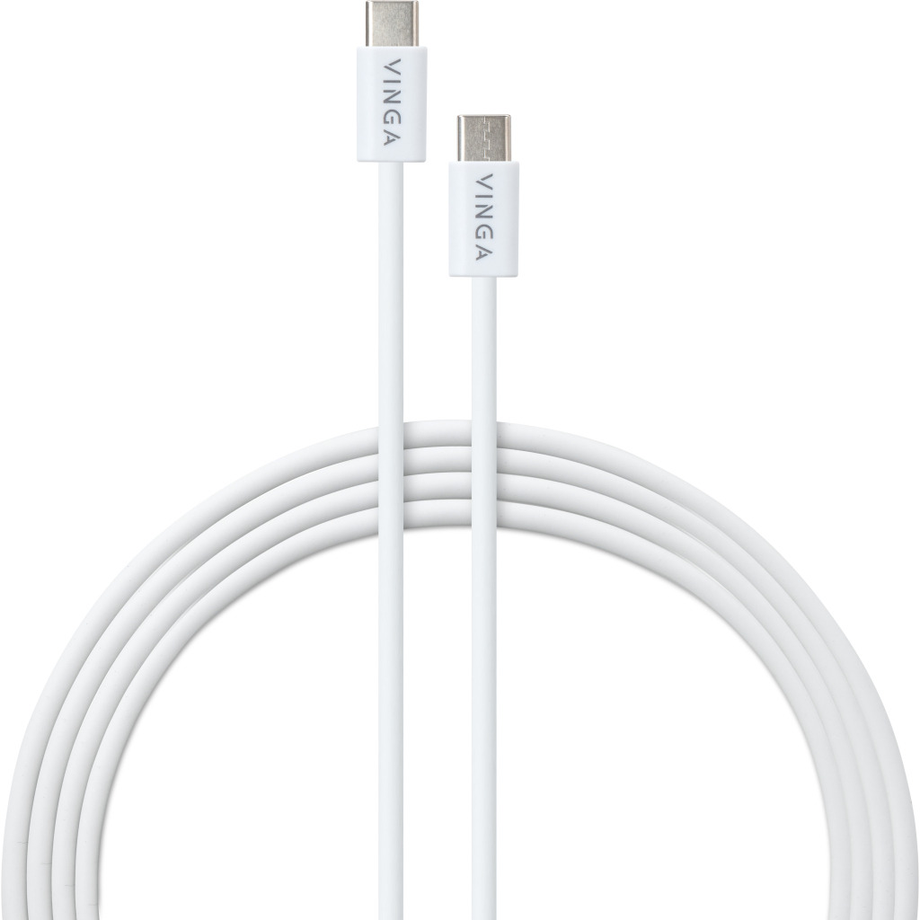 Кабель USB-C to USB-C 1.0m 100W E-Mark chip PVC Vinga (VCDCCCM251) фото1
