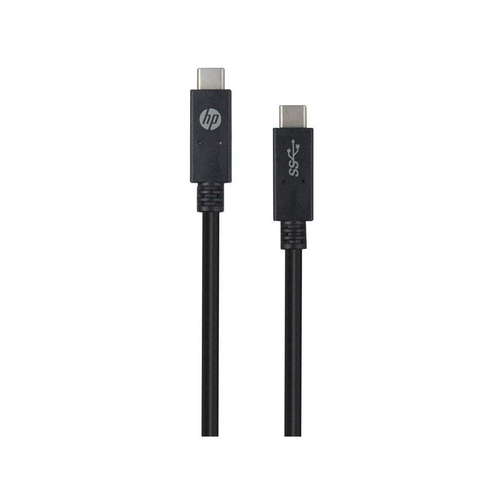 Кабель USB-C to USB-C 3A 1.0m HP (HP_DHC-TC111BM-1M) фото1
