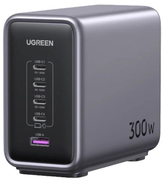 Зарядний пристрій Ugreen 5xUSB 300W Nexode (5хUSB-C) CD333 (90903B) фото1
