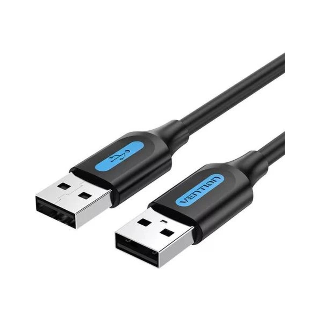 Кабель USB 2.0 AM/AM 1.0m black Vention (COJBF) фото1