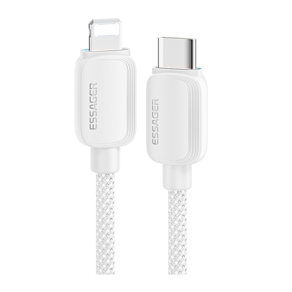 Кабель USB-C to Lightning 2.0m 20W white Essager (EXCTL-WLA02-P) фото1