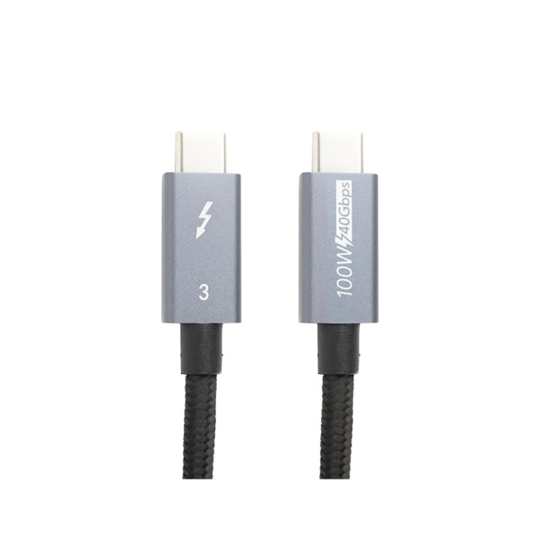 Кабель USB-C to USB-C 2.0m Thunderbolt 3 40Gbps, 100W, 20V/ 5A, 4K/ PowerPlant (CA913343)