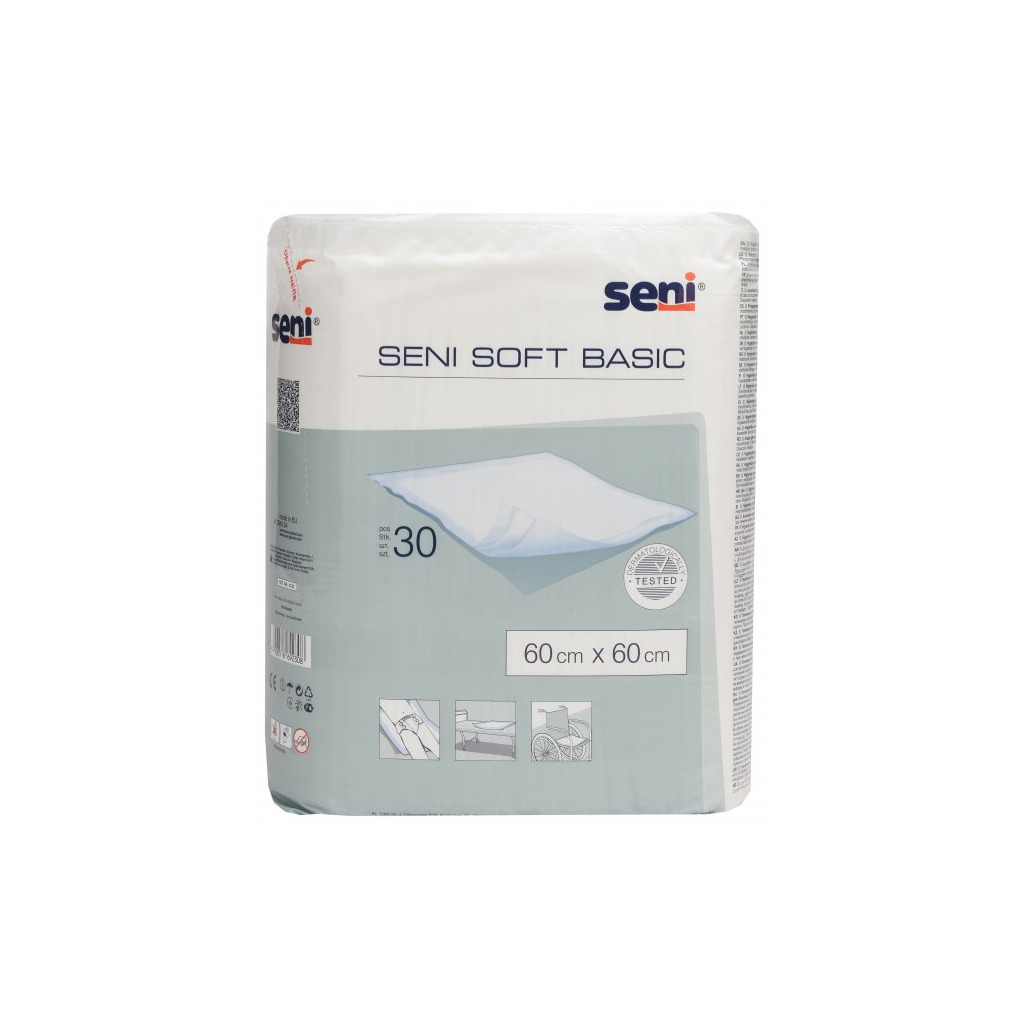 Пелюшки для малюків Seni Soft Basic 60х60 см 30 шт (5900516692308) фото1