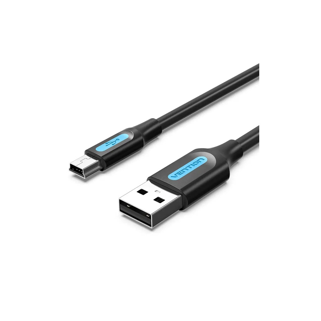 Кабель USB 2.0 AM to Mini 5P 2.0m black Vention (COMBH) фото1