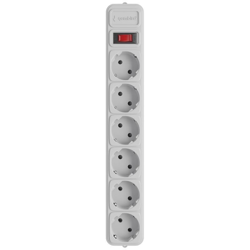 Сетевой удлинитель Gembird, 3 м 6 розеток SPG6-G-10G фото1