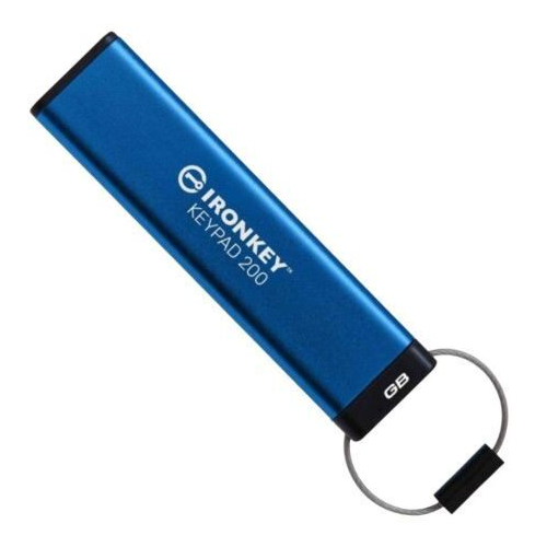 Флеш-накопитель USB3.2 32GB Kingston IronKey Keypad 200 Type-A Blue (IKKP200/32GB)