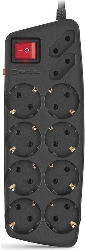 Фільтр живлення REAL-EL RS-10 Protect 3 м Black фото1