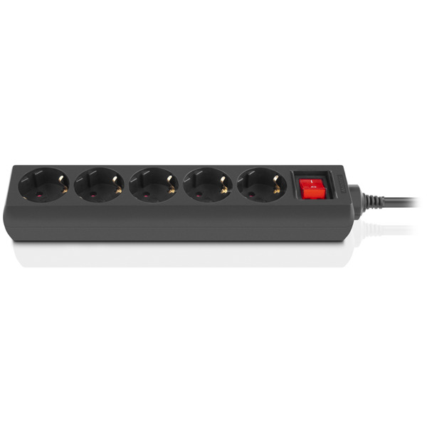 Сетевой фильтр REAL-EL RS-Protect M 5м Black (EL122300030)