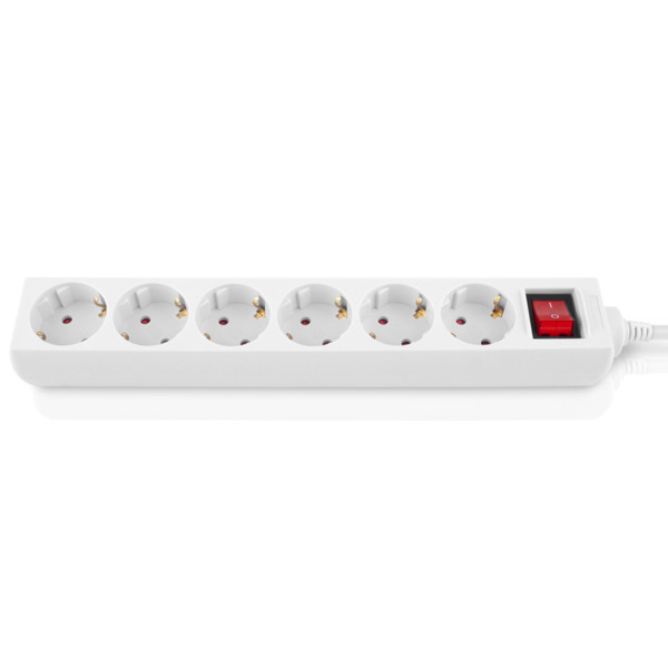 Сетевой фильтр REAL-EL RS-6 Protect M 3м White (EL122300033)